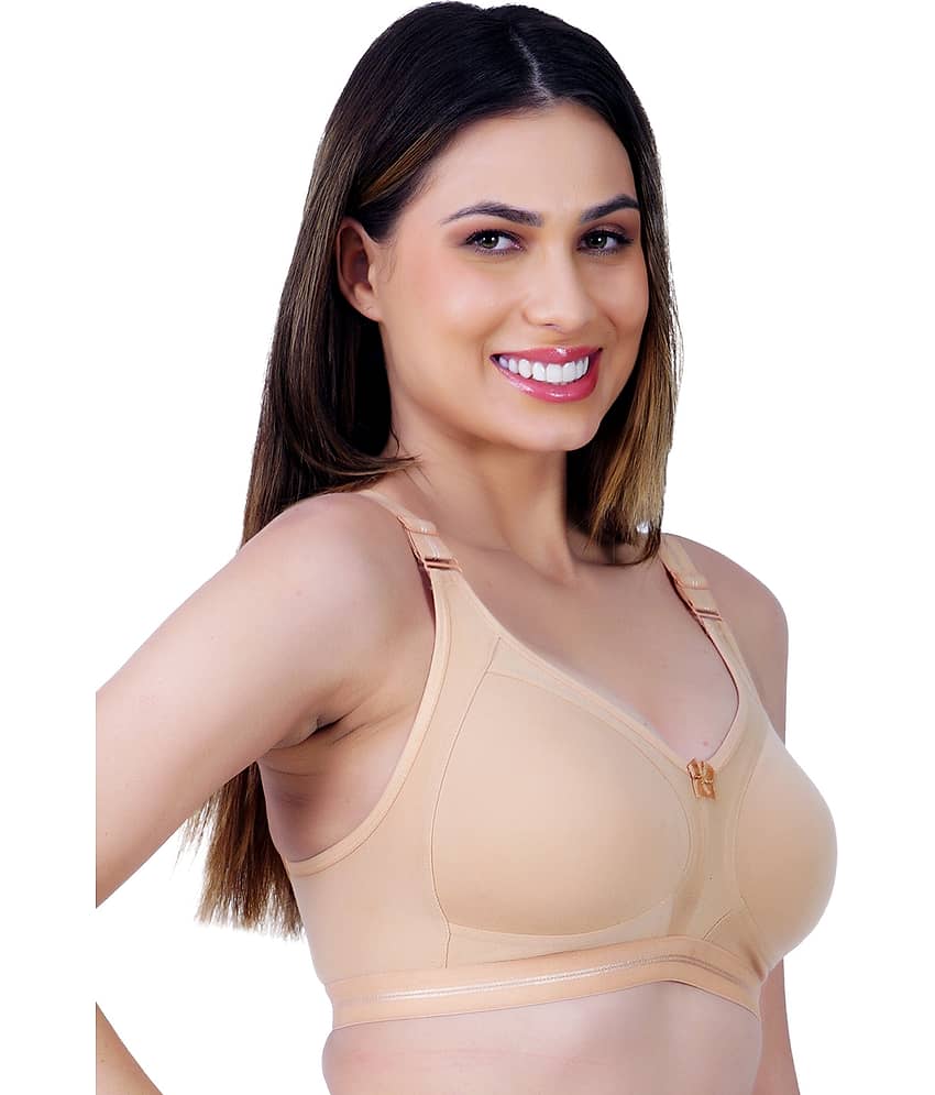 Ladyland Pack of 1 Cotton Blend Non Padded Everyday Bra For Women ( Multicolor )