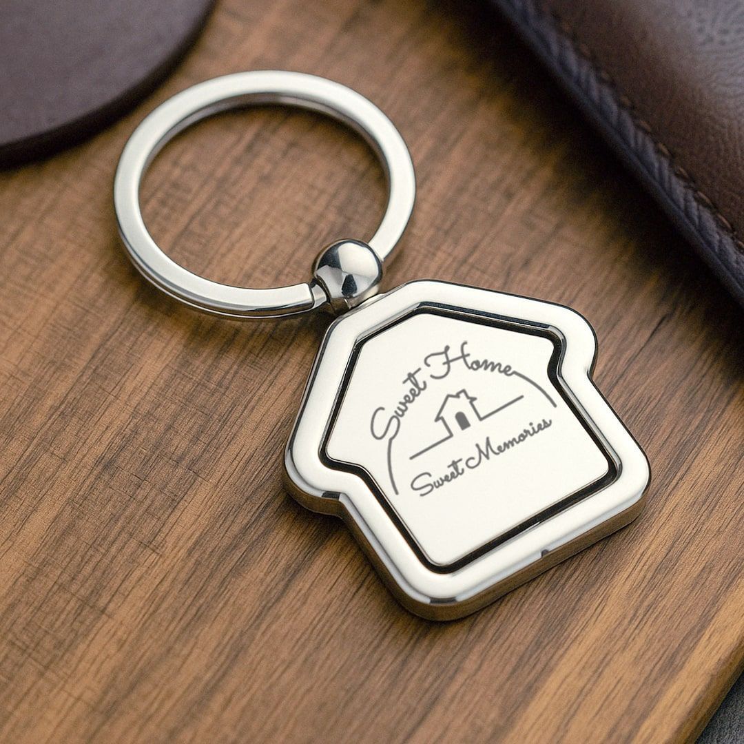 Sweet Home, Sweet Memories Gift - Engraved Keychain