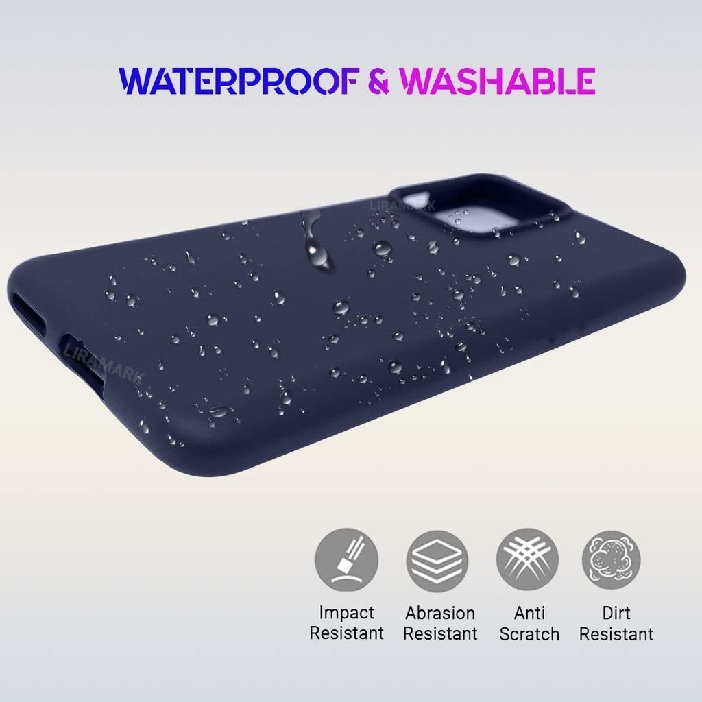 LIRAMARK Liquid Silicone Soft Back Cover Case for OnePlus Nord 2T 5G / 1+Nord 2T 5G