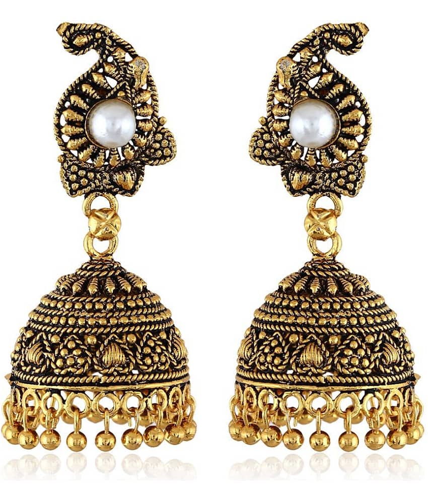 Vighanaharta Antique Finish alloy Jhumki Earring for Women and Girls