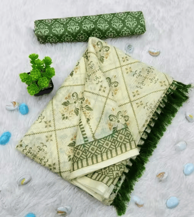 Trendy Cotton Printed Saree for Women | Lightweight & Summer-Friendly