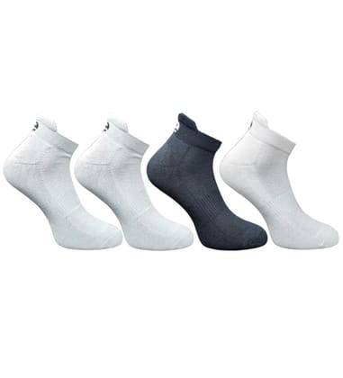 4_Pair Set Unisex Casual Cotton Printed Ankle Length Socks (Multicolor)-PID63503