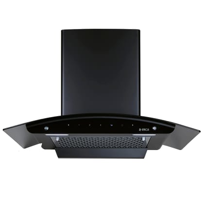 Elica 90cm 1200 m3/hr Filterless Autoclean Kitchen Chimney with 10 Years Motor & 5 Years Comprehensive Warranty | FL 900 SLIM HAC MS NERO | Black | Touch Control with Motion Sensor Control Elica 90cm 1200 m3/hr Filterless Autoclean Kitchen Chimney with 1