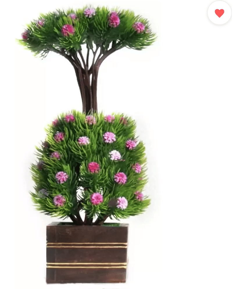 zonezer - Purple Wild Artificial Flowers With Pot ( Pack of 1 )
