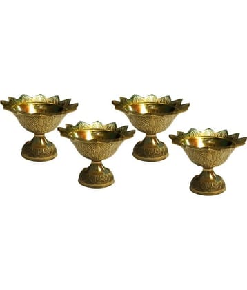 Heaven Decor Diya 4 4 Piece ( Pack of 4 )