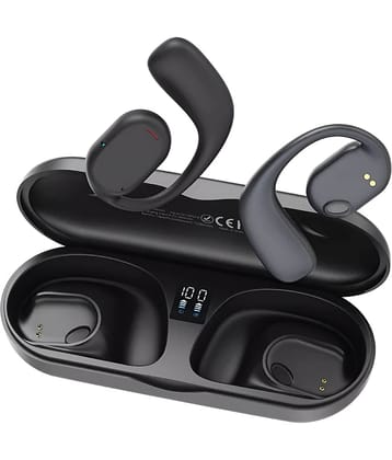 VEhop JS270 OWS OPEN EAR Bluetooth True Wireless (TWS) On Ear 30 Hours Playback Comfirtable in ear fit IPX4(Splash & Sweat Proof) Black