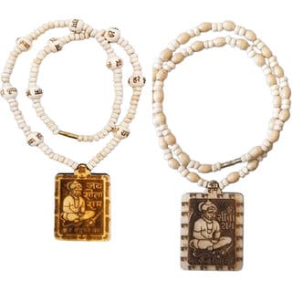 Abhimantrit-Bageshwardham Mala Hanuman Ji Tulsi Mala Beads Wood Necklace