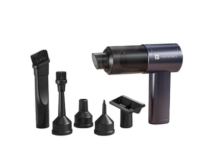 Portronics Mopcop Pro 2-in-1 Vacuum Cleaner & Air Blower, 10000Pa Powerful Suction, Handheld Cordless Design, Rechargeable Battery, Brushless DC Motor, Low Noise, for Car, Home, Appliances Cleaning