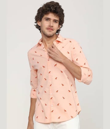 Ketch 100% Cotton Slim Fit Printed Full Sleeves Men's Casual Shirt - Blue ( Pack of 1 )