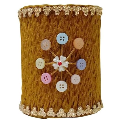 Eco-Friendly Jute Pen Stand - Organize Your Desk in Style