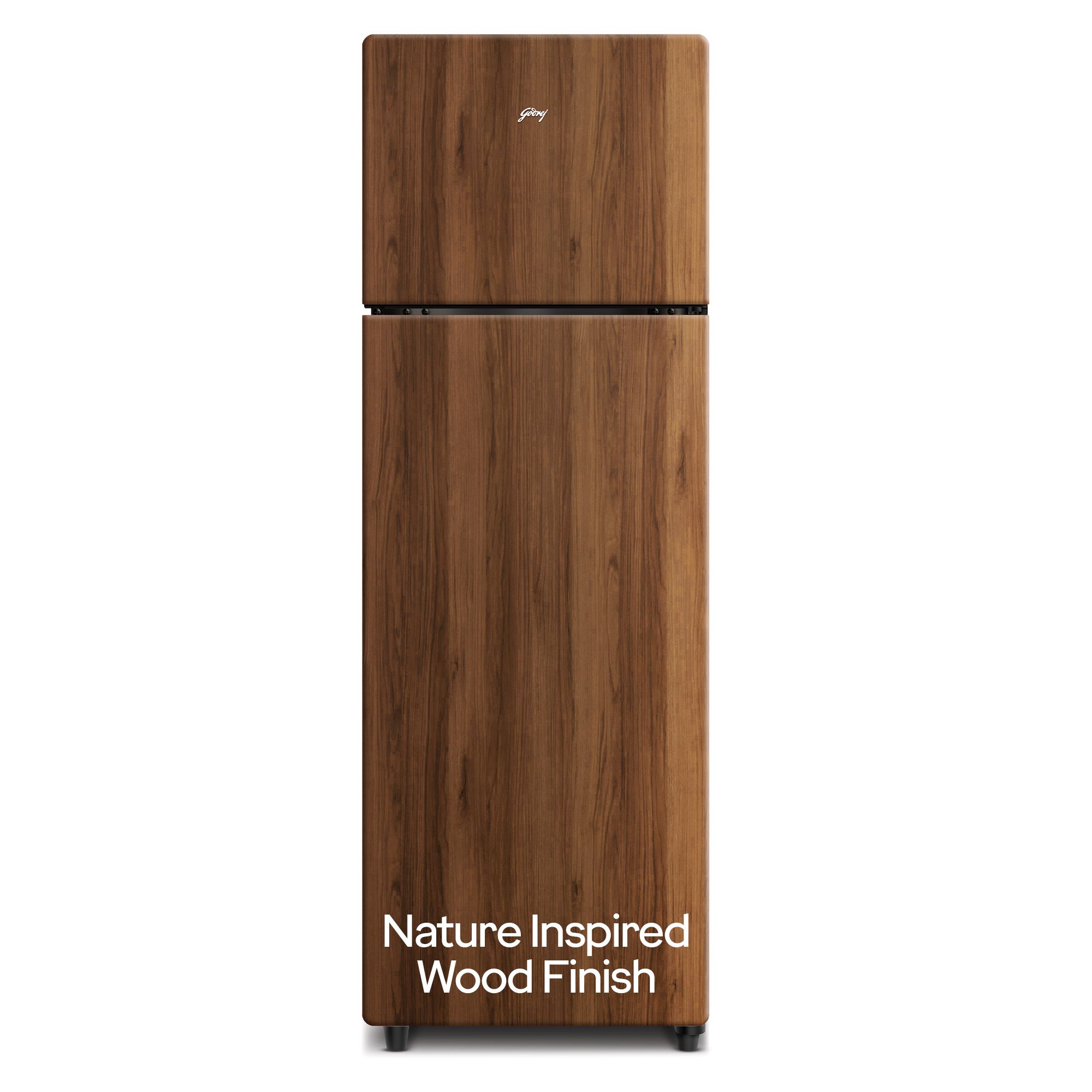 Godrej 244 L 2 Star Wood Finish, 30 Days Farm Freshness, Frost Free Inverter Double Door Refrigerator (RT EONVOGUE 280B RI WT WD, Walnut Wood)