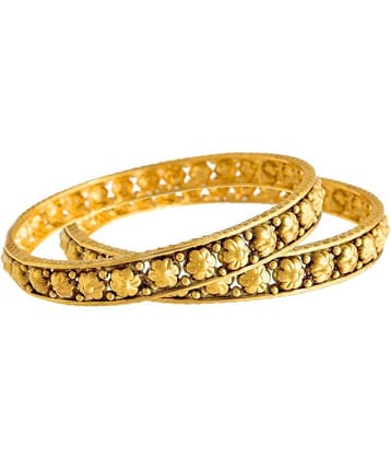 JFL - Traditional & Ethnic One Gram Gold Plated Flower