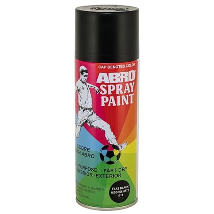 Spray Paint, BLACK COLOUR, 400 ml, Pack of 1, All Shades Available, Fast Dry, Interior and Exterior, BLACK Colour MULTI PURPOSE PAINT SPRAY (BLACK, 1)