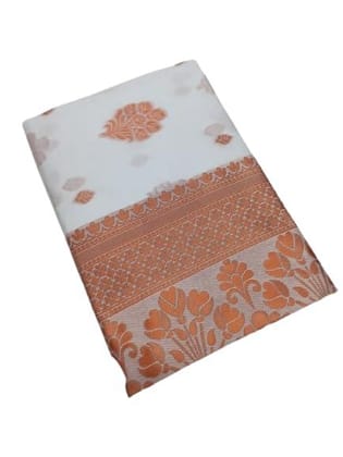 Laxius Banarasi Soft Silk Saree Exclusive Jacquard Border With Unstiched Blouse