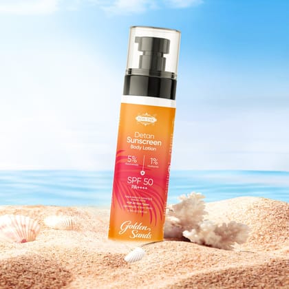 Golden Sands SPF 50 PA++++ Detan Sunscreen Body Lotion