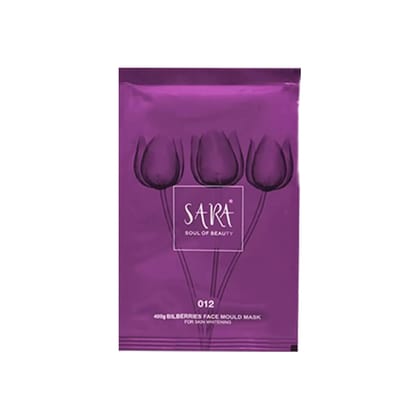 SARA Bilberries Face Mould Mask - 400gm | De-Tanning, Reduced Dark Circles, and Hydrating Skin | Effective Skincare Solution