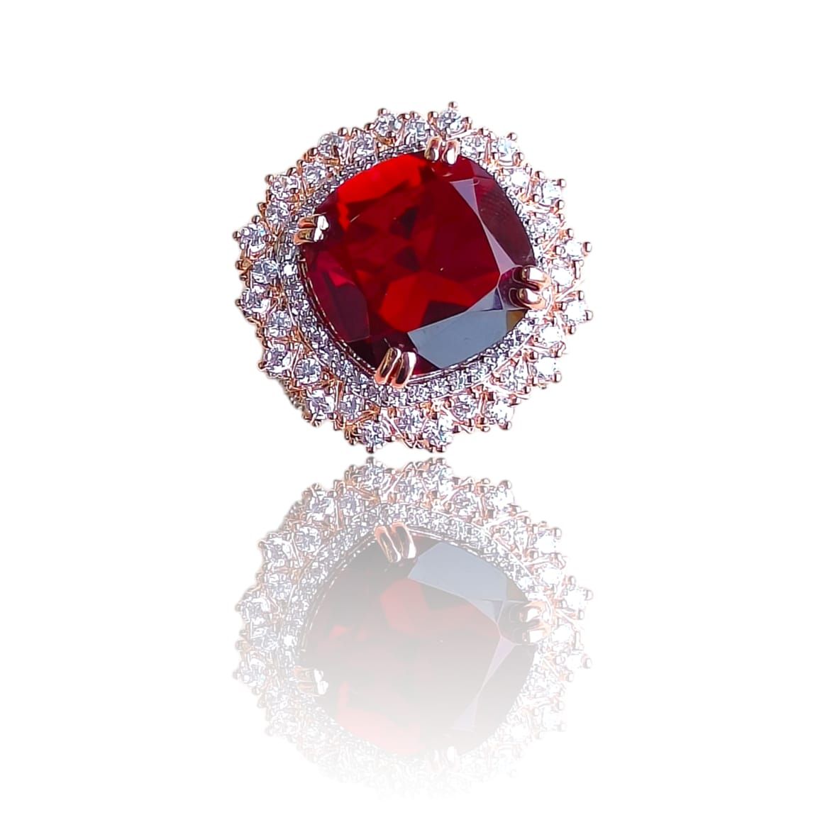 Vs Sterling silver Cocktail Ring 142 13g-9
