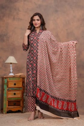 Stitched Cotton Sets Elegant Hand Block Printed Cotton Kurti Sets perfect for daily wear and festive occasions!Comfort fit | Soft breathable fabric | Beautiful hand block prints