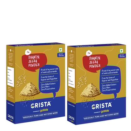 CRISTA Dhaniya Jeera Powder Combo, 500 gm Each - Pack of 2