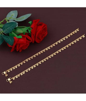 Golden Ethnic  Payal  Anklet For Girl And Women