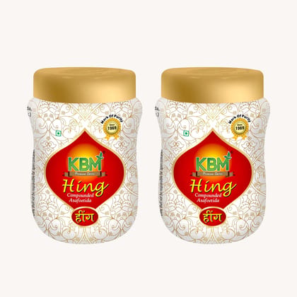 KBM Premium Spices Hing, 50 gm - Pack of 2