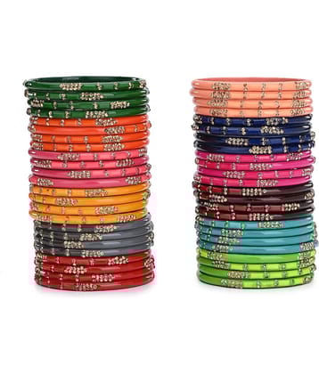 Somil Multicolor Bangle Set ( Pack of 48 )