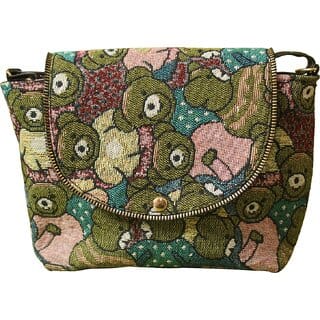 Vintage Patterned Fabric Crossbody Pouch for Women Vintage Patterned Fabric Crossbody Pouch for Women