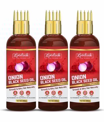 Lovelook Onion Black Seed Hair Oil - WITH COMB 300 mL