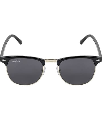 Creature Black Round Sunglasses ( Pack of 1 )