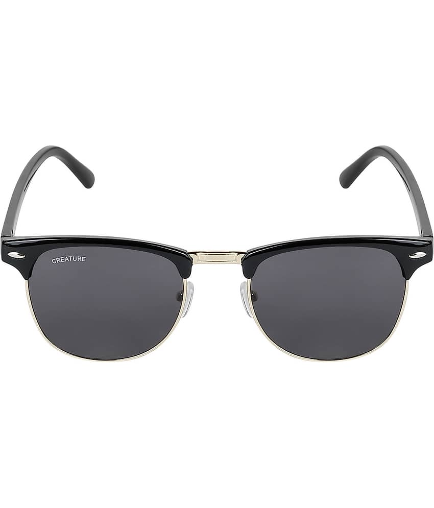 Creature Black Round Sunglasses ( Pack of 1 )