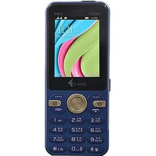 Oneme Fm-2 F5092 (Dual Sim, 6.1 Cm (2.4 Inch) Display, 3000 Mah Battery, Blue)