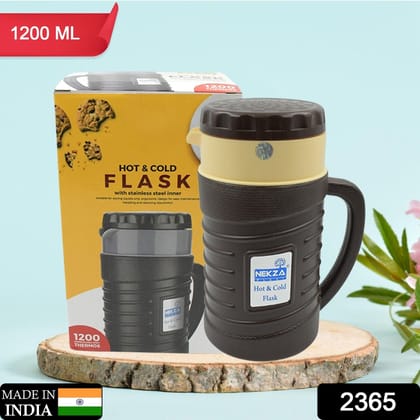 Thermos Insulated Flask or hot Kettle,  Plastic innner Steel, Insulated Tea Kettle Hot and Cold Premium Tea Kettle Kettle | Easy to Carry | Leak Proof | Tea Jug | Coffee Jug | Water Jug | Hot Bev