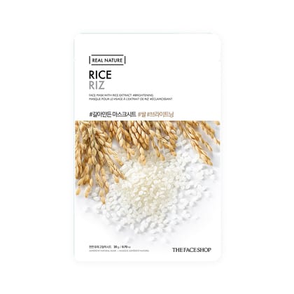 Real Nature Rice Face Mask-Default Title