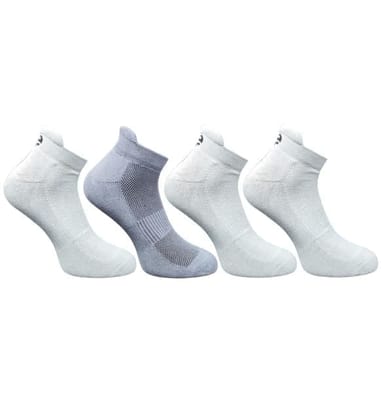 4_Pair Set Unisex Casual Cotton Printed Ankle Length Socks (Multicolor)-PID63491