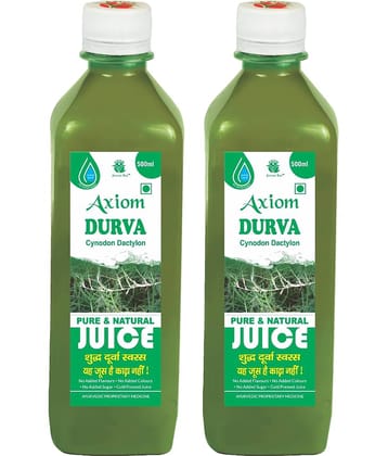 Axiom Shavet Durva Juice 500ml (Pack of 2)|100% Natural WHO-GLP,GMP,ISO Certified Product