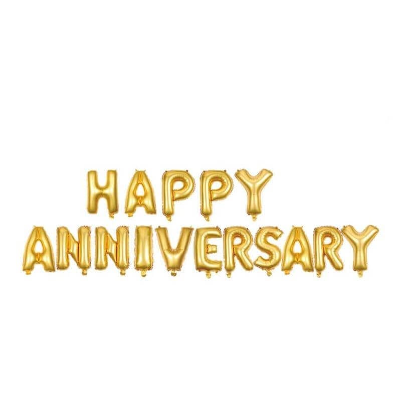 HAPPY ANNIVERSARY Balloons Banner - 1 Set - Party and Festive Needs | Buy online on ZillyBuy