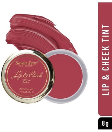 Seven Seas Lips & Cheek Tint Enriched With Vitamin C For Lips,Cheeks and Eye (Hippie Pink 8g)