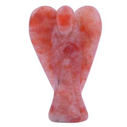 Sunstone Angel | Pocket Angel Figurines,Guardian Angel Carved,Crystal Angel,Reiki Stone Angel Housewarming Gift,Christmas Gift,Festive Gifts(KI_56)  by Krishna Impex