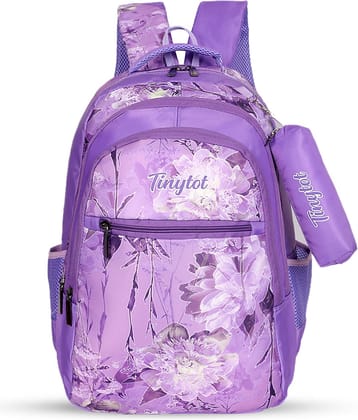 Tinytot 30 Ltrs Purple School Bag for Boys & Girls