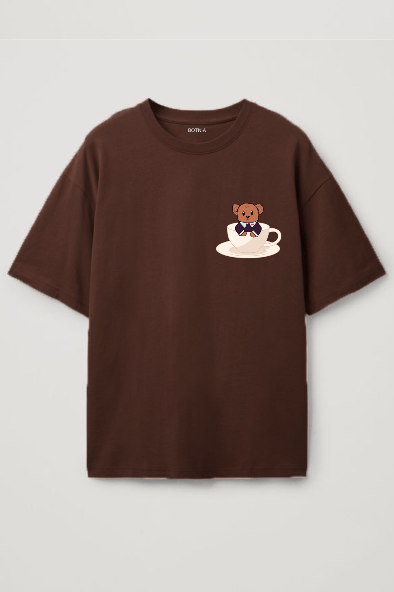 Cute Bear- Oversized T-Shirt-XS