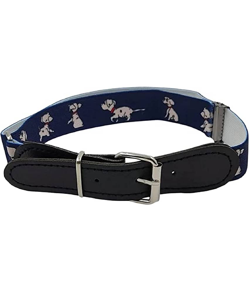 Zacharias Boy's Stretchable Printed Belt for kids (Blue_1-6 Years)
