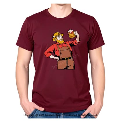 Trishoolin SSHAYU Printed T-Shirt | Design 10230MB | Regular Fit | Crew Neck / Round Neck Half Sleeve | Pack of 1