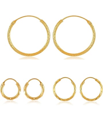 Vighnaharta Shimmering Bejeweled Alloy Gold Plated Stud Earring Combo set For Women and Girls  Pack of- 3 Pair Earrings- VFJ1316-1317-1318ERG