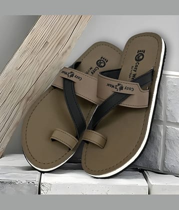 Cozy Wear Brown Men's Daily Slipper