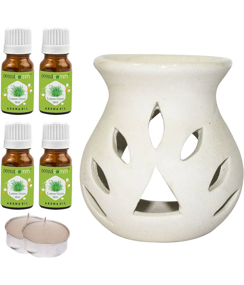 Peepalcomm Ceramic Aroma Oils & Diffusers Set - Pack of 7