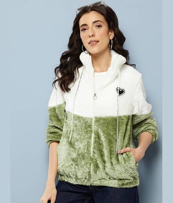 Aarika Women Regular Jacket ( Green )