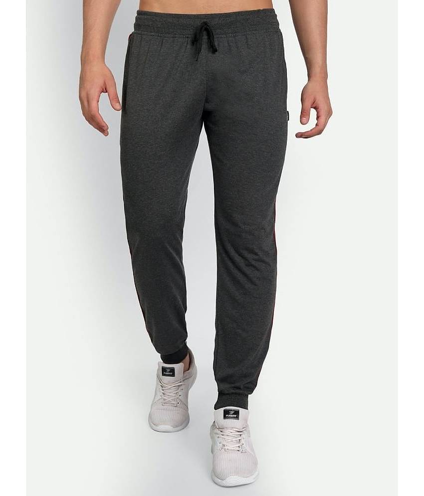 Zeffit - Black Cotton Blend Men's Joggers ( Pack of 1 )