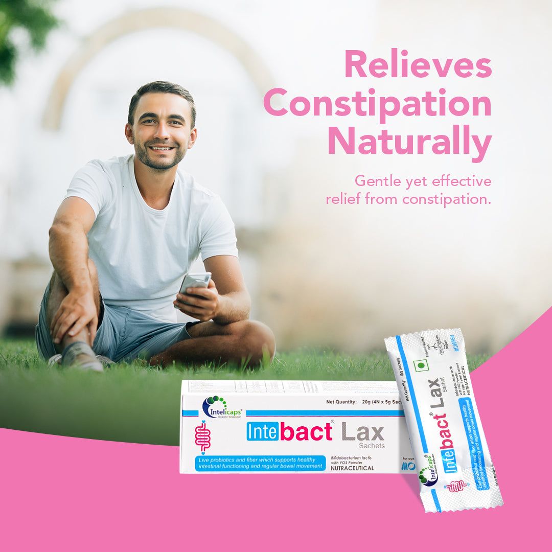 Intebact Probiotic Laxative – Best Solution for Constipation Relief-1 Pack