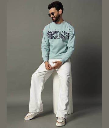 stelvin Cotton Blend Round Neck Men's Sweatshirt - Blue ( Pack of 1 )