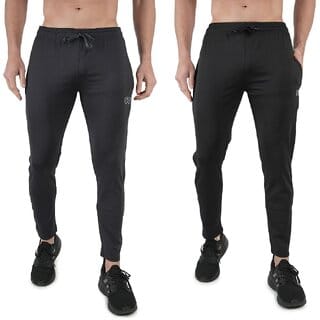 Kwings Mens Lower Combo Pack (Pack of 2) Lycra blend Plain sports wear Bottoms